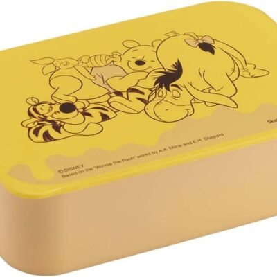 Skater NLP5-A Painted 1-Tier Lunch Box, 16.9 fl oz (500 ml), Includes Cores and Belt, Disney Winnie the Pooh, Made in Japan