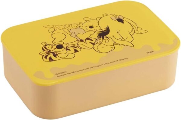Skater NLP5-A Painted 1-Tier Lunch Box, 16.9 fl oz (500 ml), Includes Cores and Belt, Disney Winnie the Pooh, Made in Japan