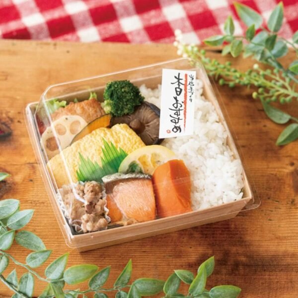 HEADS MK-DEB1 Delivery Box, 5.9 x 2.6 x 5.3 inches (15 x 6.5 x 13.6 cm), Brown, 50 Pieces, Food Compatible, With Lid, Craft Delivery, Take Out, Lunch Box - Image 2