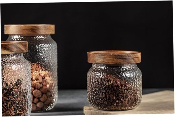 Glass Storage Jars Coffee Holder Bernardin Mason Jar Lids Airtight Brown Sugar Canister Coffee Pod Holder Storage Basket Container Jar with Lid Basket Coffee Filters Flask - Image 5