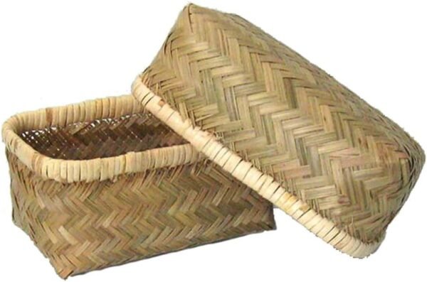 Koyanagi Sangyo 27002 Bamboo Ajiro Bento Box, Medium