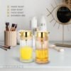 Glass Liquid Soap Dispenser, Refillable Liquid Dispenser with Gold Pump, Hand Soap Dispenser for Bathroom Kitchen, Home Bathroom Decor （Liquid Type/Clear） - Image 7