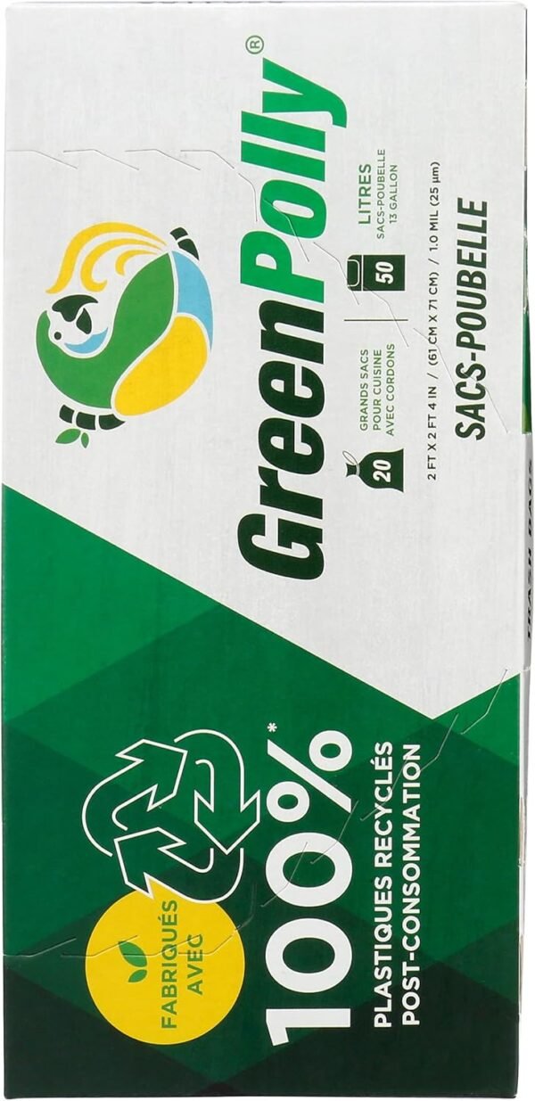 Tall Kitchen Trash Bags 13 Gallon, 20 CT - Image 5