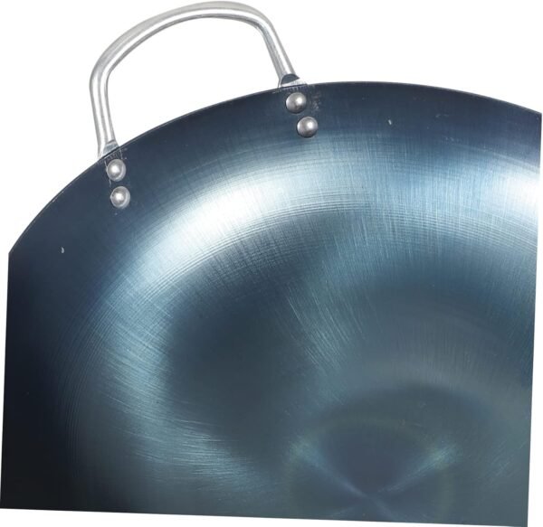Wok Cookware Accessories Non Stick Fry Pans Grilling Pan Paella Frying Skillet Food Cooking Pan Work Pot Stovetop Pot Non Stick Skillet Chinese Cooking Pot Nonstick Cookware Iron - Image 8