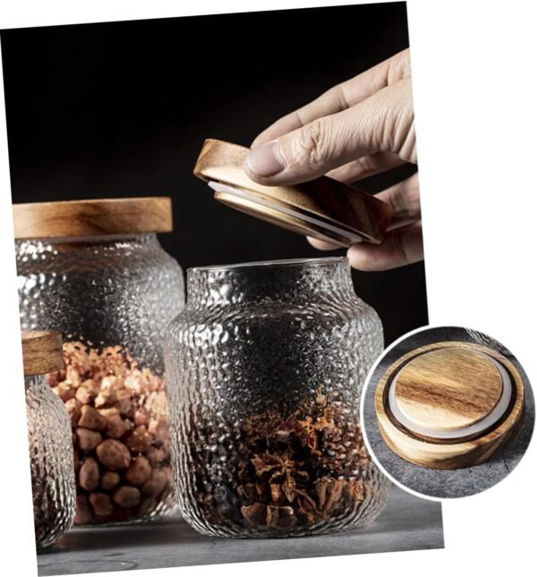 Glass Storage Jars Coffee Holder Bernardin Mason Jar Lids Airtight Brown Sugar Canister Coffee Pod Holder Storage Basket Container Jar with Lid Basket Coffee Filters Flask - Image 4