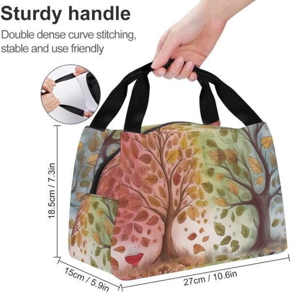 Autumn Naturally Lunch Bag for Women Men Reusable Lunch Tote Bags Insulated Lunch Box Large Capacity Lunchbox Cooler Lunch Container for Work Office Picnic Travel - Image 2