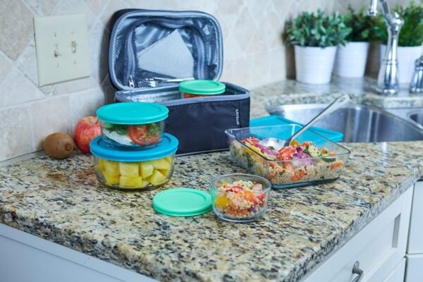 Anchor Hocking Glass Food Storage Containers with SnugFit Lids (20-piece, mixed sizes, glass tempered tough for oven, microwave, fridge, and freezer) - Image 2