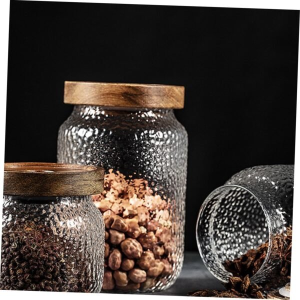 Glass Storage Jars Coffee Holder Bernardin Mason Jar Lids Airtight Brown Sugar Canister Coffee Pod Holder Storage Basket Container Jar with Lid Basket Coffee Filters Flask - Image 3