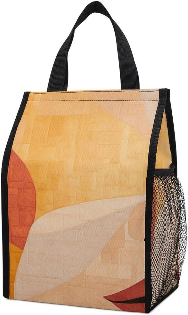 Lunch Bag for Women Men Lunch Box Reusable Retro Natural Pattern Lunch Tote Bag Leakproof Lunch Cooler Bag for Work