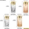 Glass Liquid Soap Dispenser, Refillable Liquid Dispenser with Gold Pump, Hand Soap Dispenser for Bathroom Kitchen, Home Bathroom Decor （Liquid Type/Clear） - Image 9