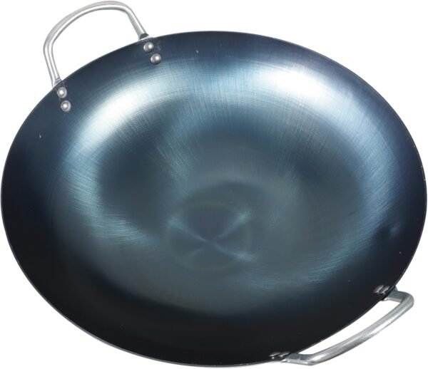 Wok Cookware Accessories Non Stick Fry Pans Grilling Pan Paella Frying Skillet Food Cooking Pan Work Pot Stovetop Pot Non Stick Skillet Chinese Cooking Pot Nonstick Cookware Iron