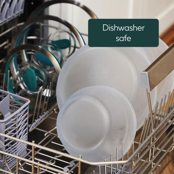 Anyday Cookware Microwave Dish Everyday Set With 4 Microwave-Safe Glass Storage Containers with Lids, 7.9" Large Deep Dish, 8.7” Large Shallow Dish, 6.3" Medium Deep Dish & 7.1" Medium Shallow Dish - Image 5
