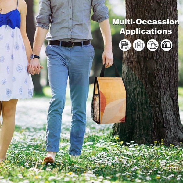 Lunch Bag for Women Men Lunch Box Reusable Retro Natural Pattern Lunch Tote Bag Leakproof Lunch Cooler Bag for Work - Image 5