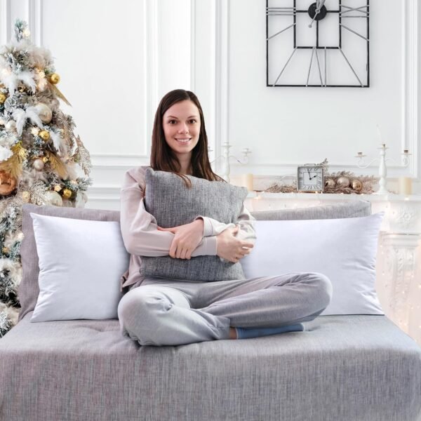Utopia Bedding Full Body Pillow for Adults (White, 20 x 54 Inch), Long Pillow for Sleeping, Large Pillow Insert for Side Sleepers - Image 5
